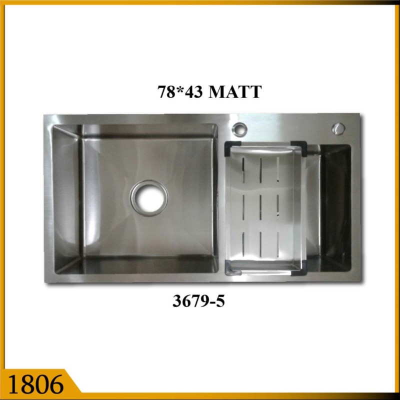 KITCHEN SINK HAND MADE 78*43 MATT (1806)